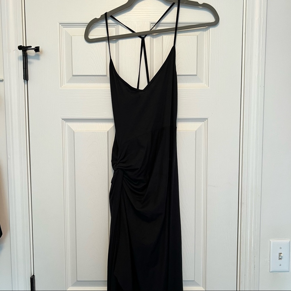 NWT Black strappy dress Abercrombie size small tall
